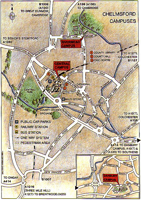 Map of Chelmsford