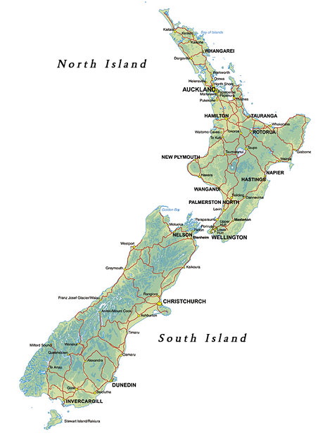 New Zealand Map